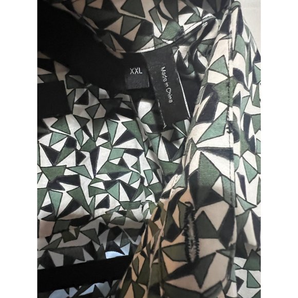 Theory Patterned Short Sleeve Button Up Shirt - Size‎ XXL - Picture 3 of 5